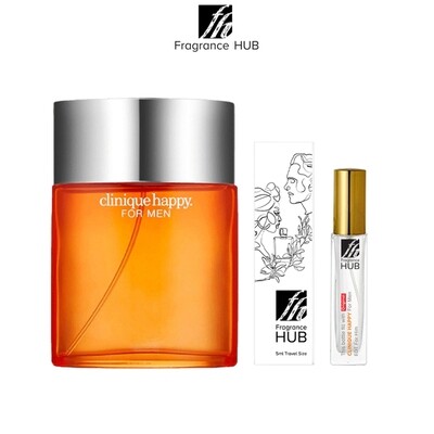 Clinique Happy EDC Men 5/10ML Travel Size Perfume (Refill by Fragrance HUB)