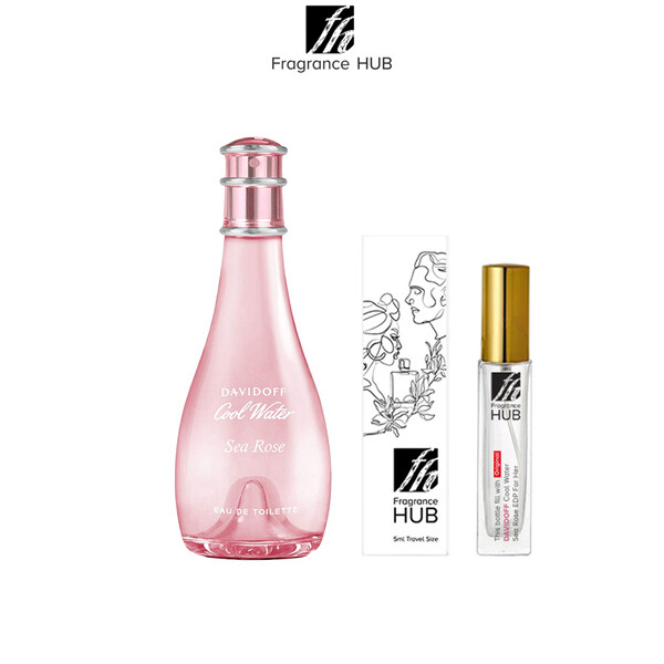 Davidoff Coolwater Sea Rose EDT Lady 5/10ML Travel Size Perfume (Refill by Fragrance HUB)