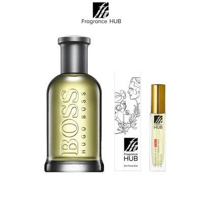 Hugo Boss Bottled No.6  EDT Men 5/10ML Travel Size Perfume (Refill by Fragrance HUB)