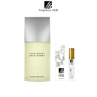 Issey Miyake L&#39;Eau d&#39;Issey Pour Homme EDT Men 5/10ML Travel Size Perfume (Refill by Fragrance HUB)