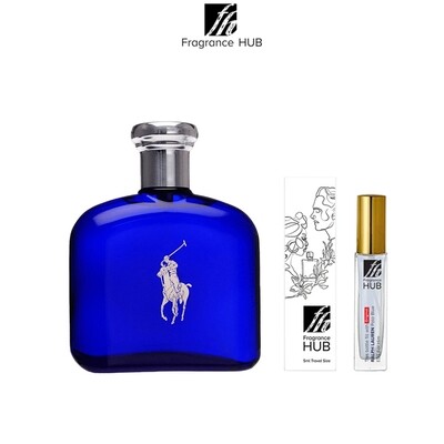 Ralph Lauren Polo Blue EDT Men 5/10ml Travel Size Perfume (Refill by Fragrance HUB)