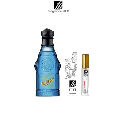 Versace Blue Jean EDT Men 5/10ml Travel Size Perfume (Refill by Fragrance HUB)