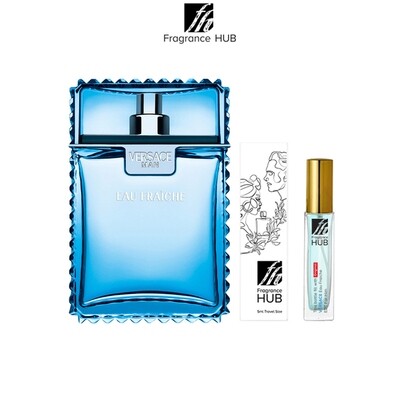 Versace Eau Fraiche EDT Men 5/10ML Travel Size Perfume (Refill by Fragrance HUB)