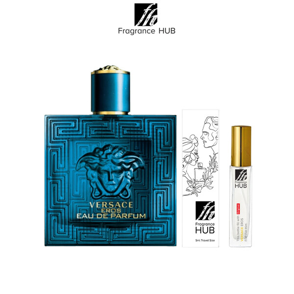 Versace EROS EDP Men 5/10ML Travel Size Perfume (Refill by Fragrance HUB)