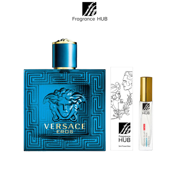 VERSACE EROS EDT Men 5/10ML Travel Size Perfume (Refill by Fragrance HUB)