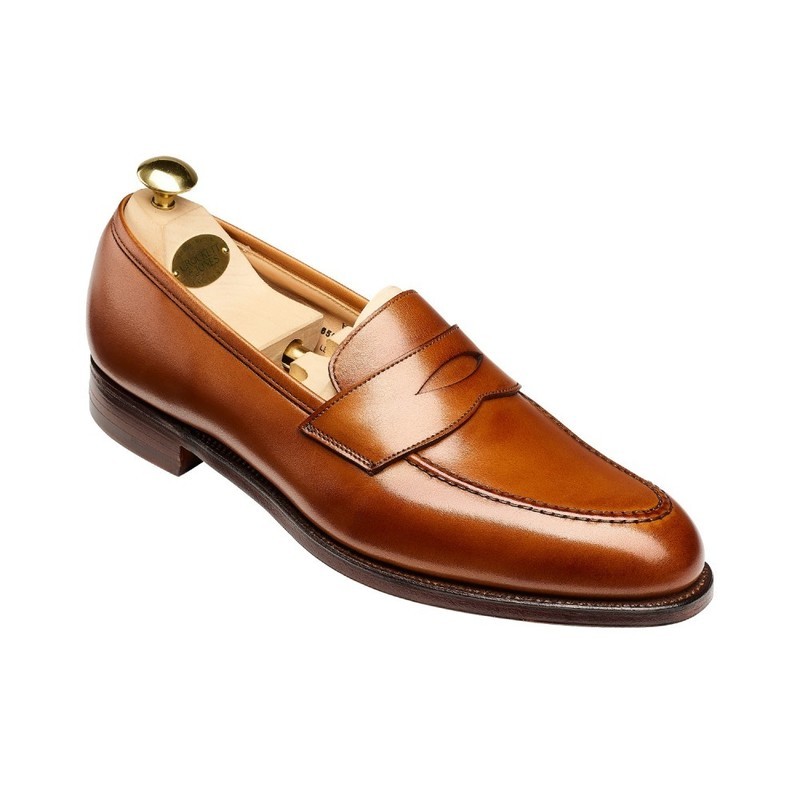 Crockett &amp; Jones Henley II Tan Burnished Calf Main Line Collection only $24.95