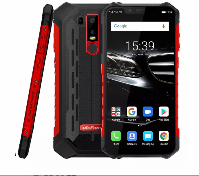 Ulefone ARMOR 6E NFC IP68 IP69K Waterproof 6.2 inch 5000mAh 4GB 64GB Helio P70 Octa core 4G Smartphone - Red EU Version