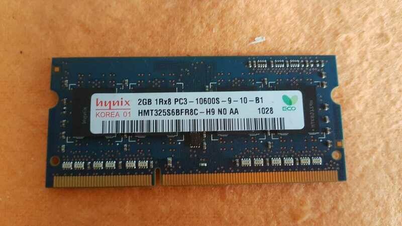 Memoria SODIMM DDR3 2 GB 1600 MHz