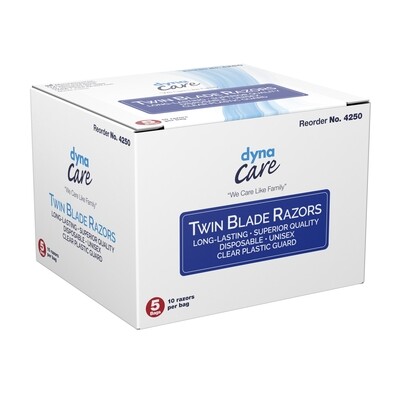 Dyna Care Twin Blade Razor 5 bags of 10