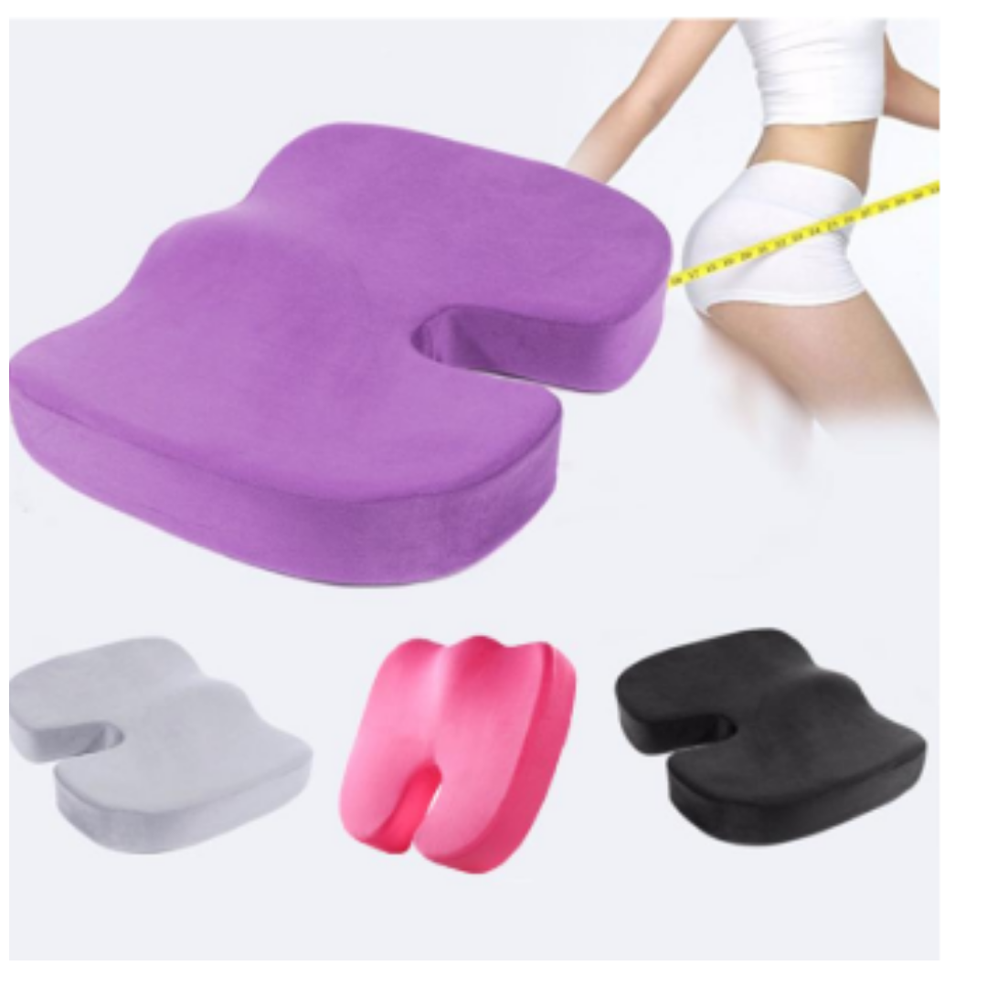 TRAVEL SEAT|CAR SEAT|MEMORY FOAM CUSHION|CUSHION FOR HEMORRHOID RELIEF|DISCREET HEMORRHOID CUSHION