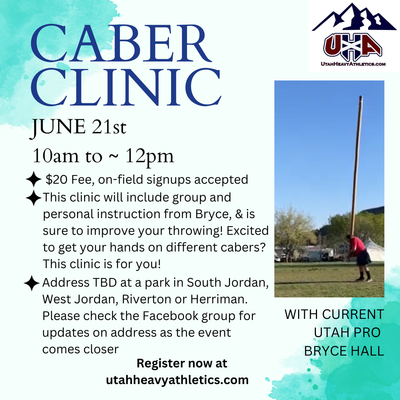 6/21 Caber Clinic with Bryce Hall