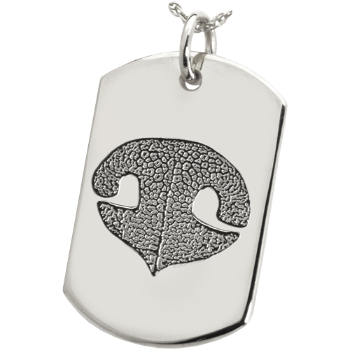 Dog Tag with Paw or Nose Print