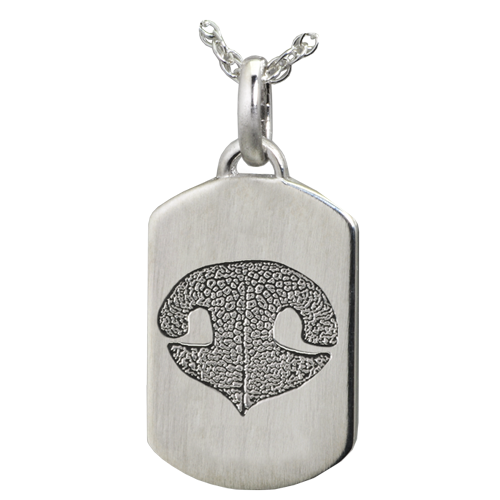 Petite Dog Tag with Nose or Paw Print