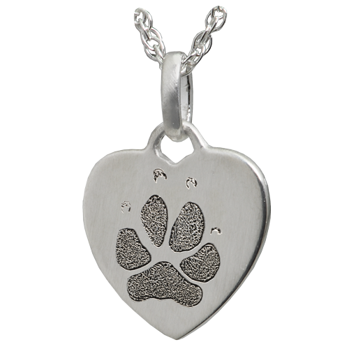 Petite Heart with Nose or Paw Print