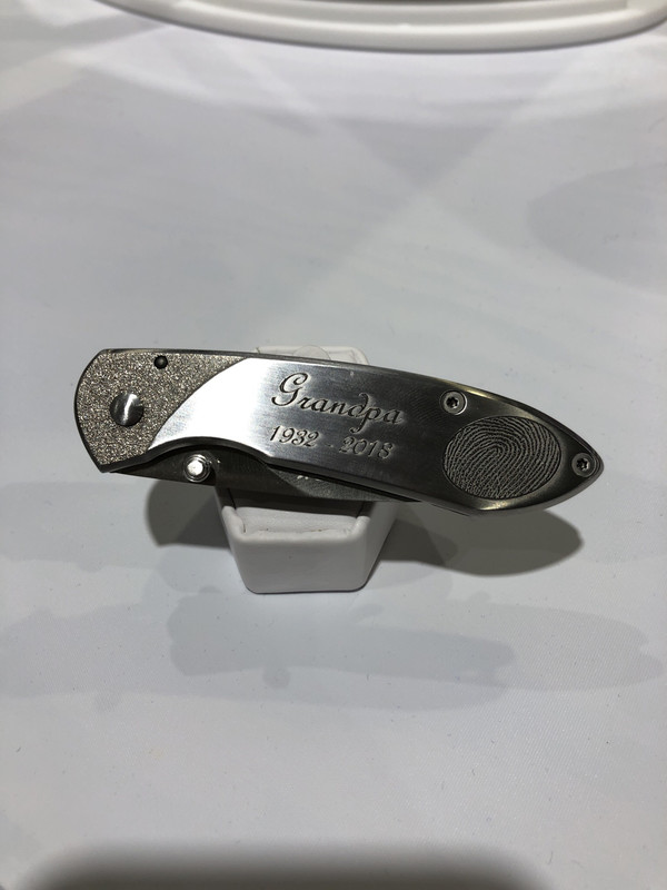 Knife With Paw Or Nose Print