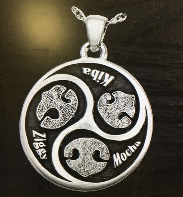 Tri Print Necklace