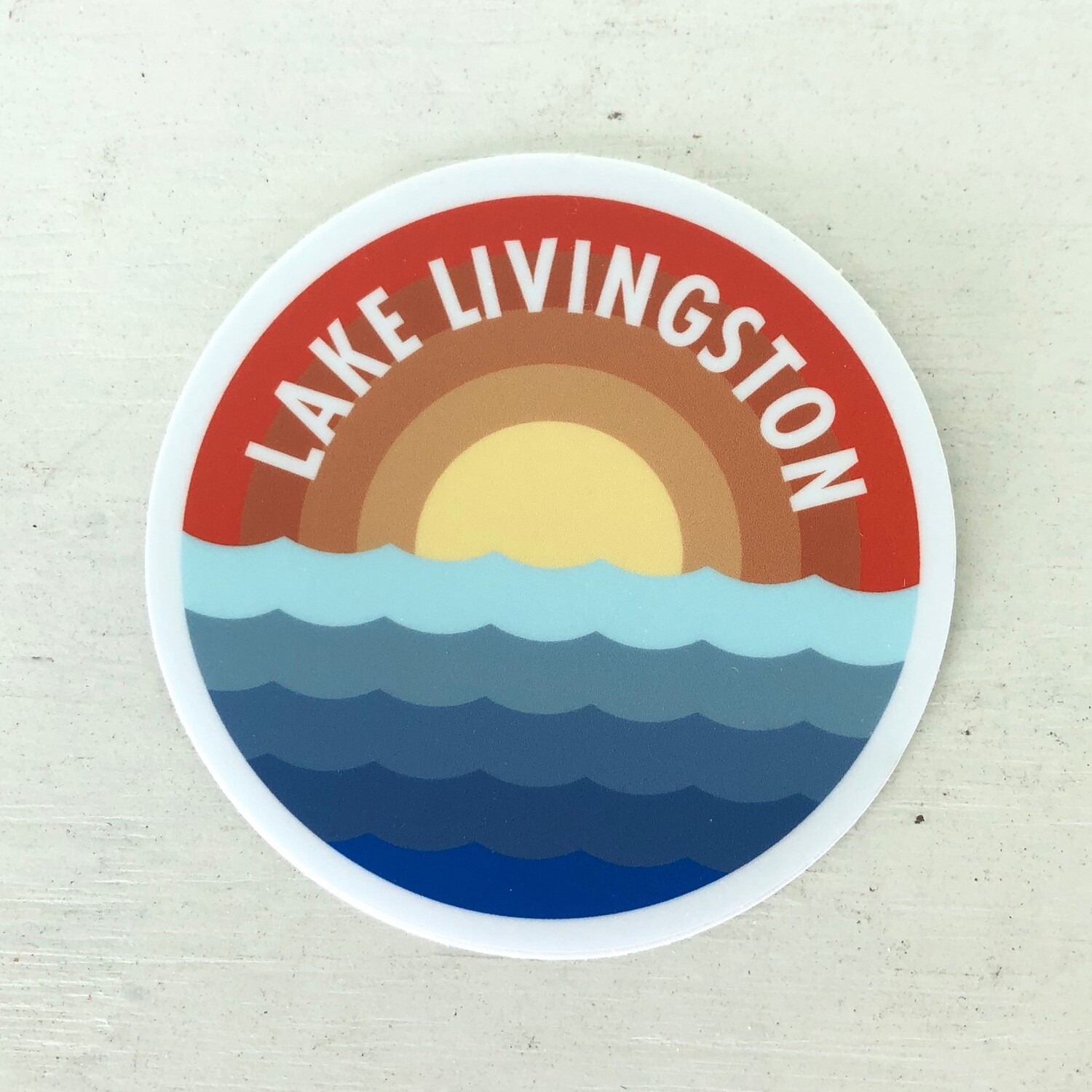 Sticker-Sunset-Lake Livingston