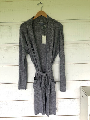Ribbed Robe-Pacific Blue