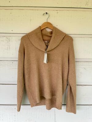 Ecochic Cowl Pullover-Soft Camel
