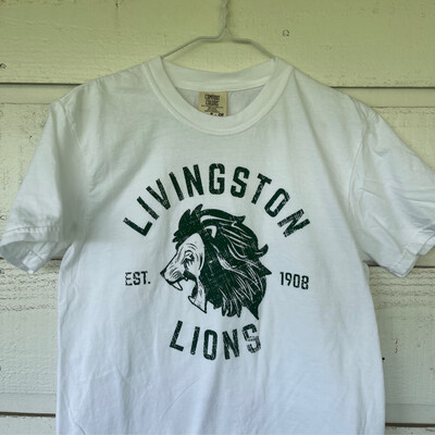 Livingston's Lion White Tee Youth