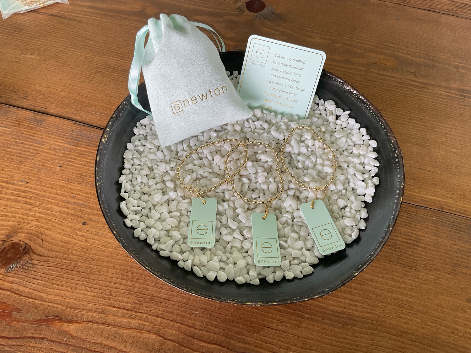 Harmony Sincerity Pattern 2mm Bead Bracelet - Gold