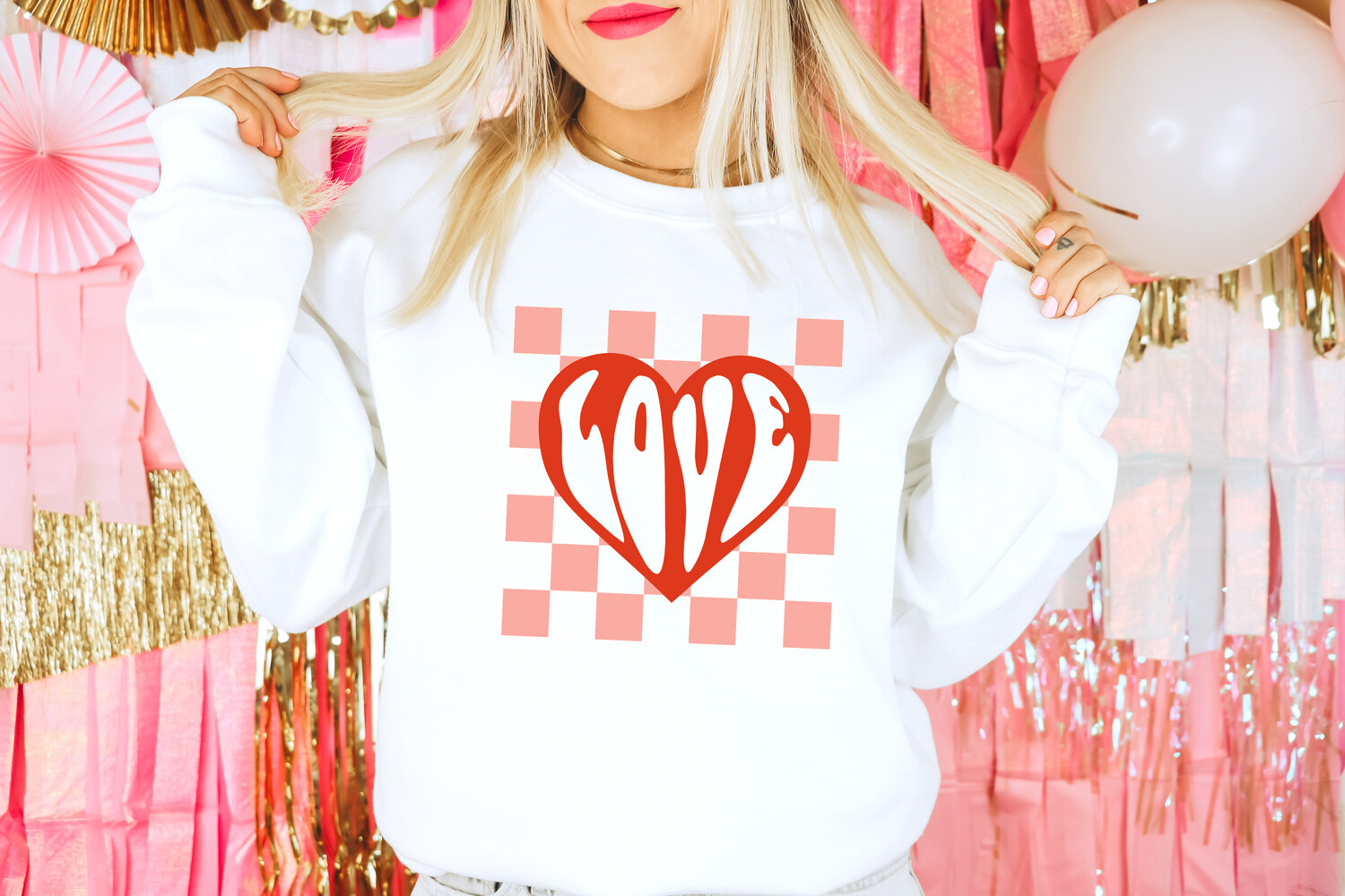 Valentines Day Sweatshirt, Trendy Graphic Apparel