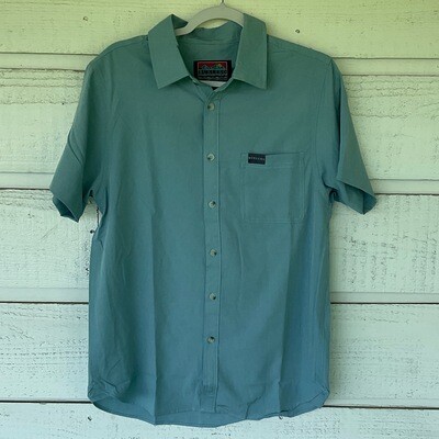 Performance Button Up - Dusty Blue