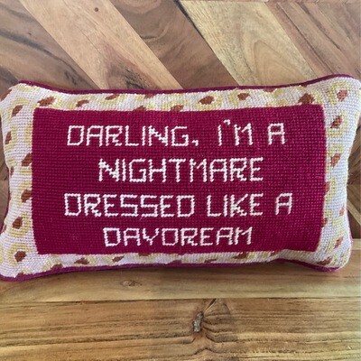 Dressed Like A Daydream Needlepoint Pillow