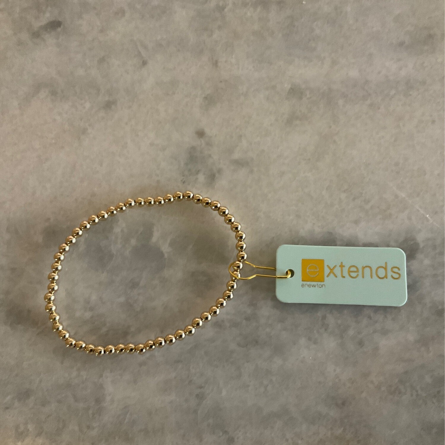 EXTENDS- Classic Gold 4mm bead Bracelet