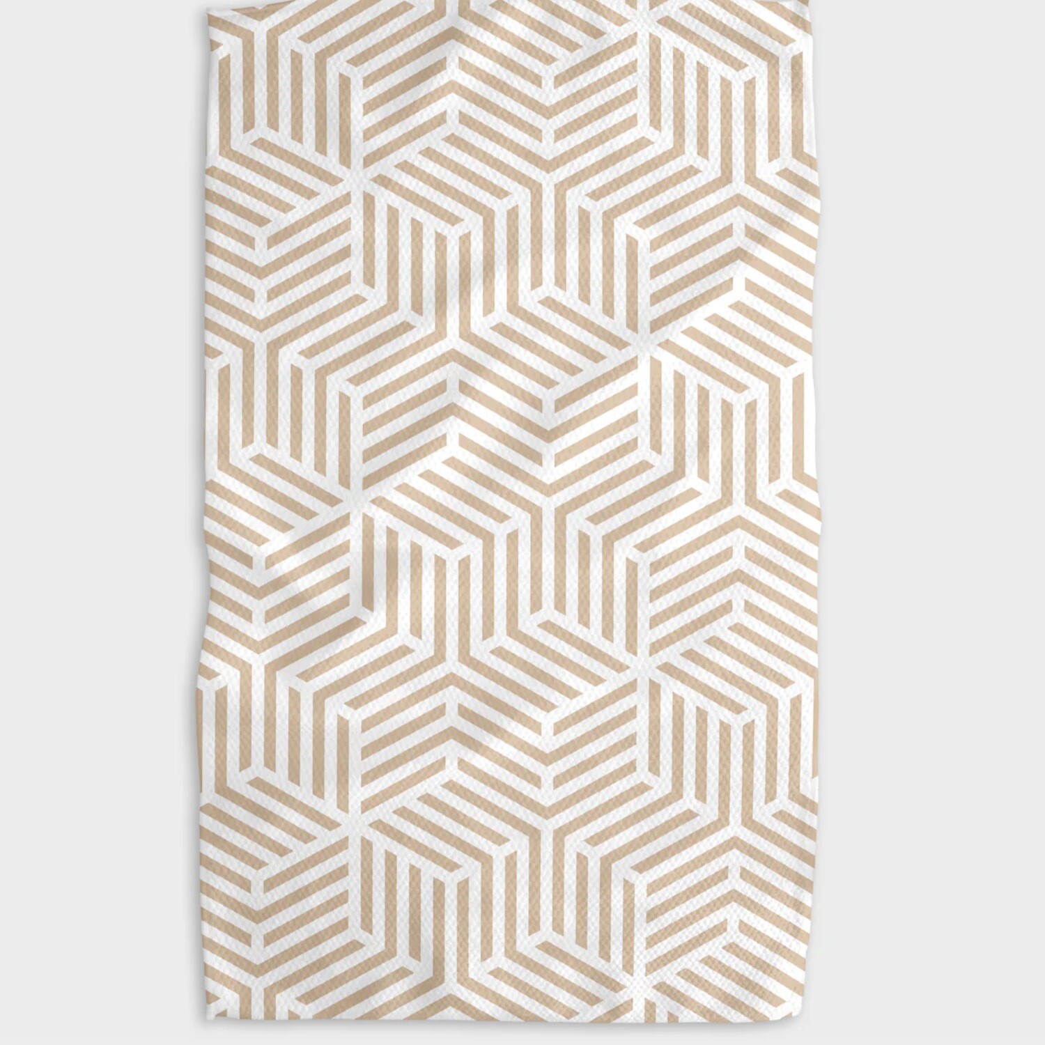 Tea towel- stacked cubes