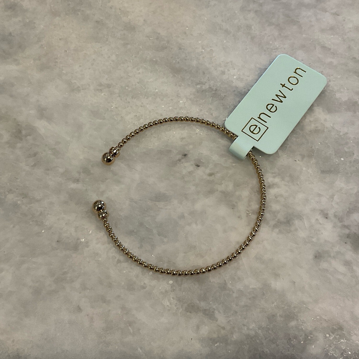 Classic Gold 2mm Bead Cuff 