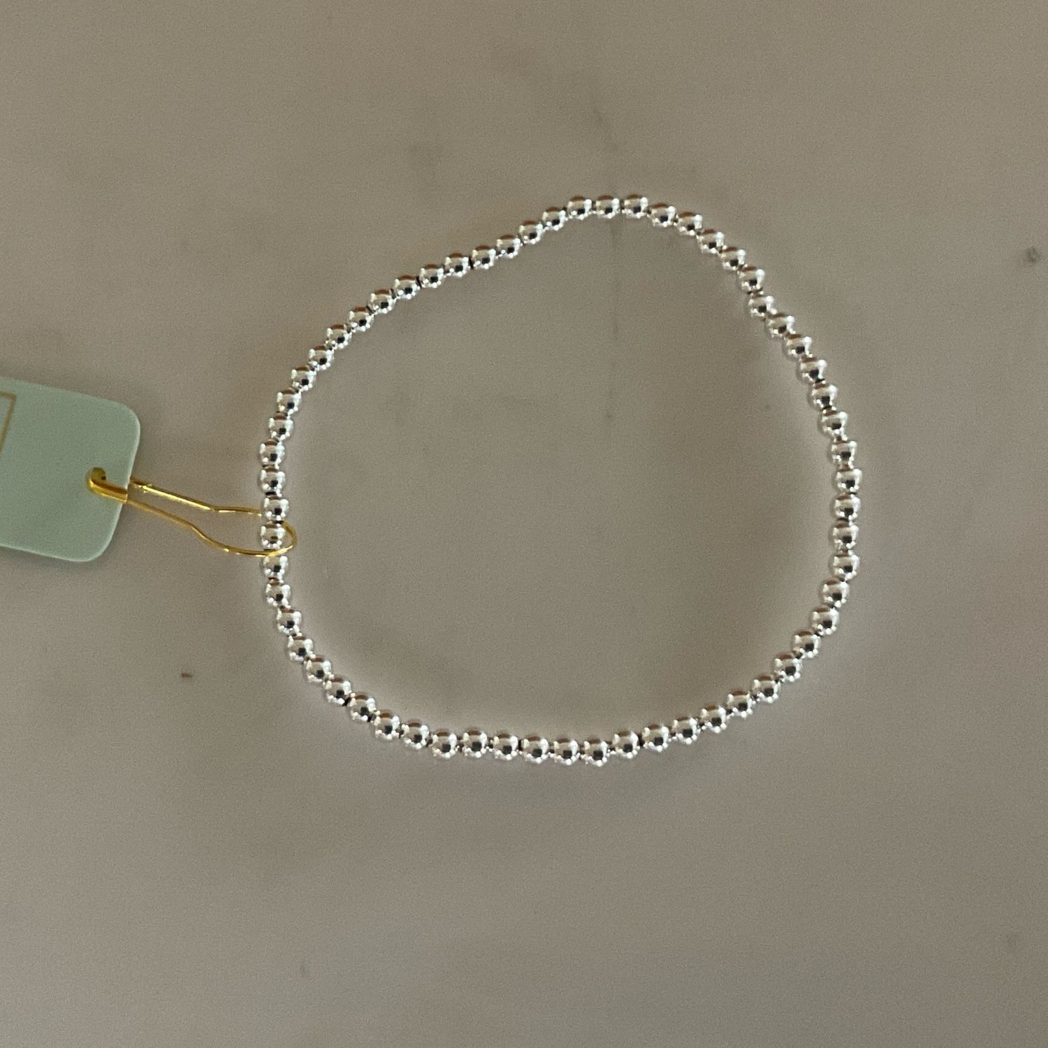 Classic Sterling 3mm Bead Braclet