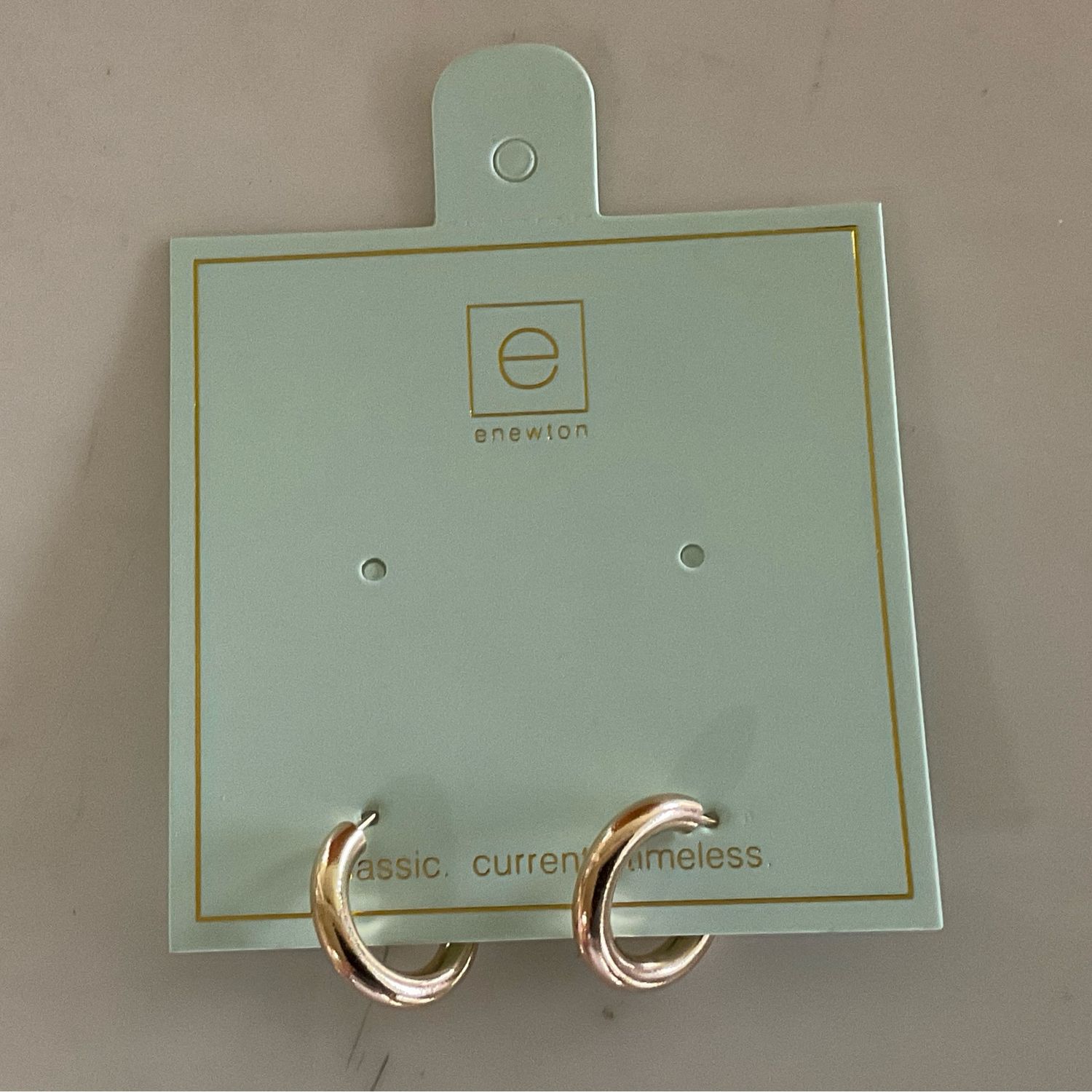 Round Gold .5” Post Hoop- Smooth