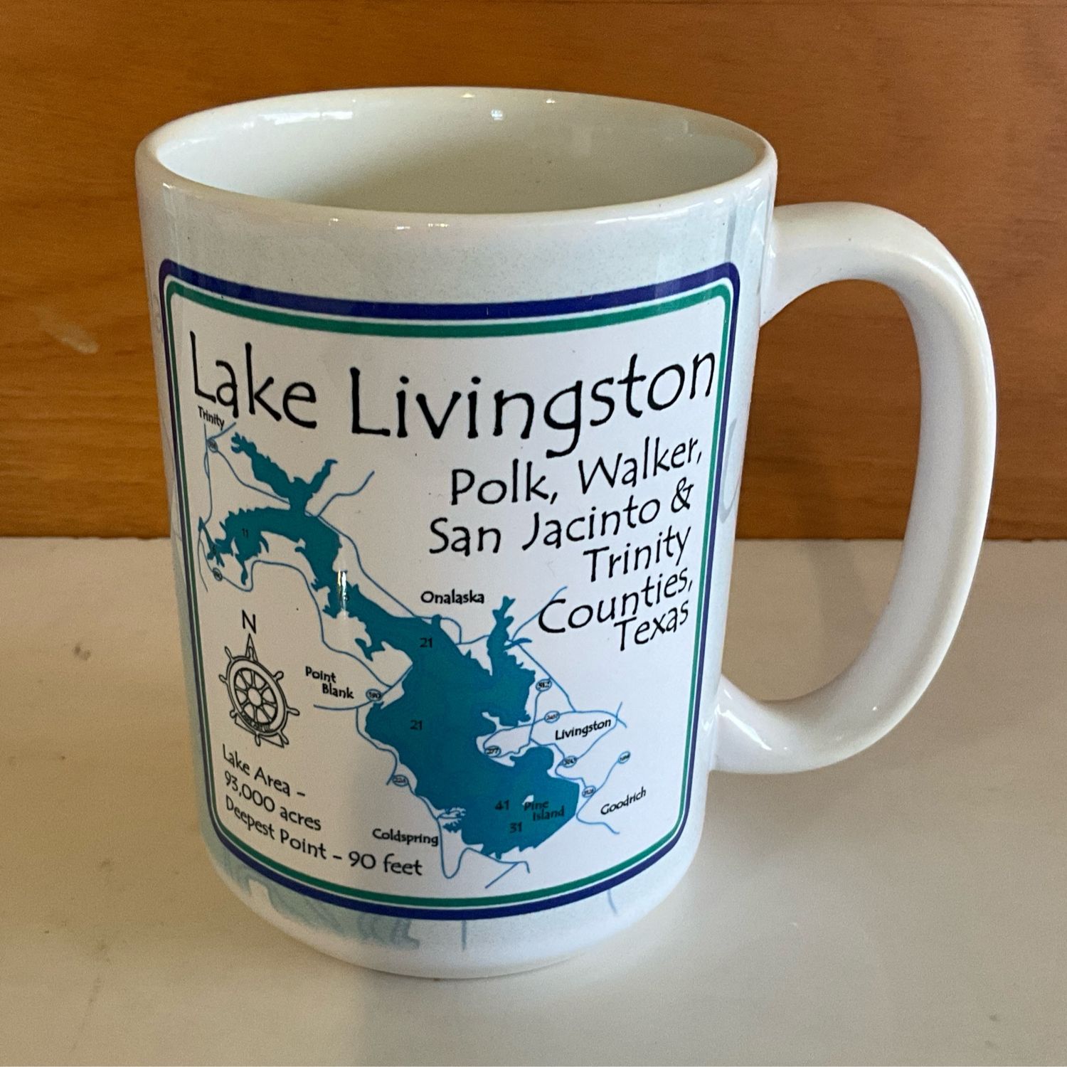 Lake Livingston 15 oz Mug