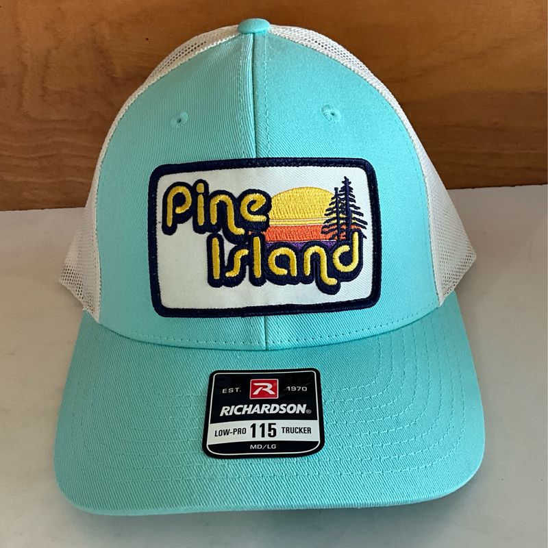 Pine Island Hat- Aruba Blue/Birch