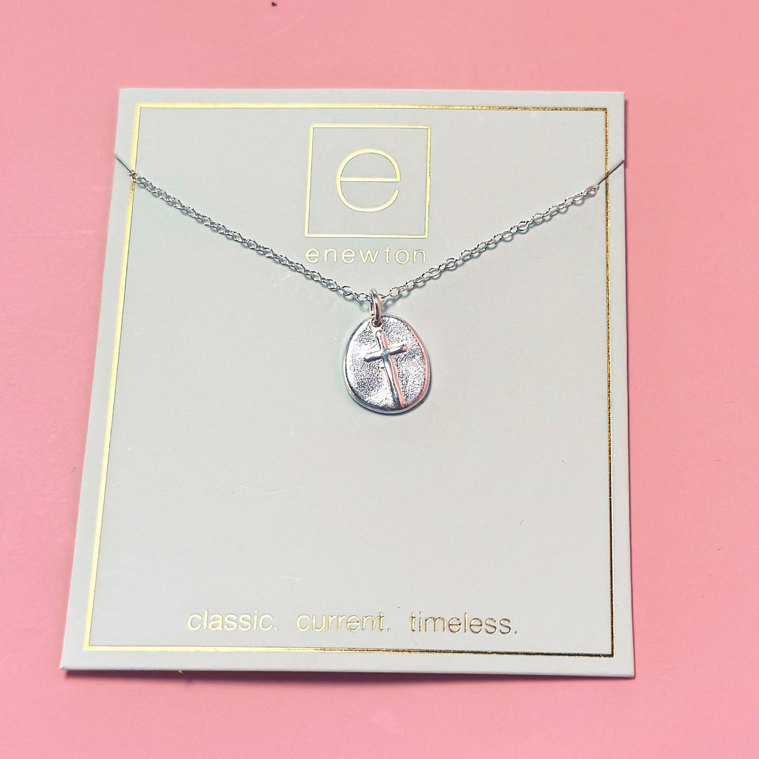 16” Necklace Sterling- Inspire Small Sterling Charm