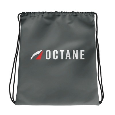 Octane Logo Drawstring Bag Grey