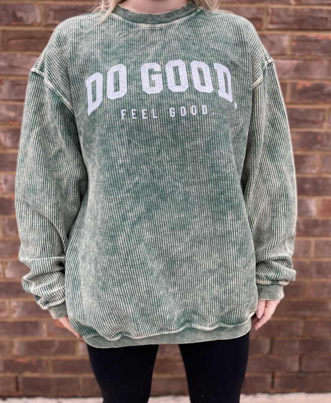 48440 corded top crew sweatshirt