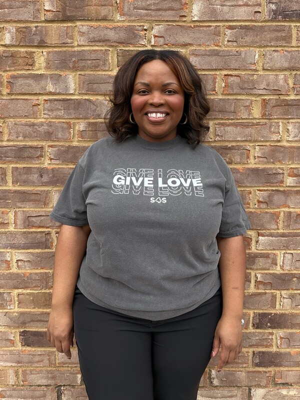 Gray "Give Love" Tee
