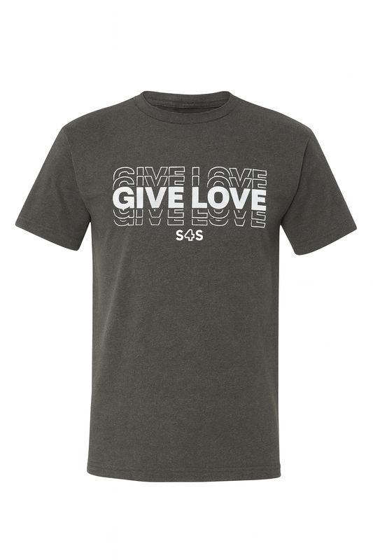 Gray "Give Love" Tee