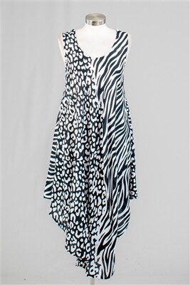 Print Umbrella Dress
