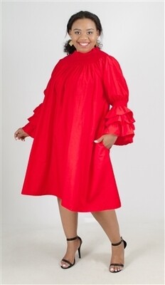 Authentic African Print Smocked Dress Authentic African Print Smocked Dress