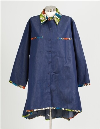 Denim Tunic PlusSize Top