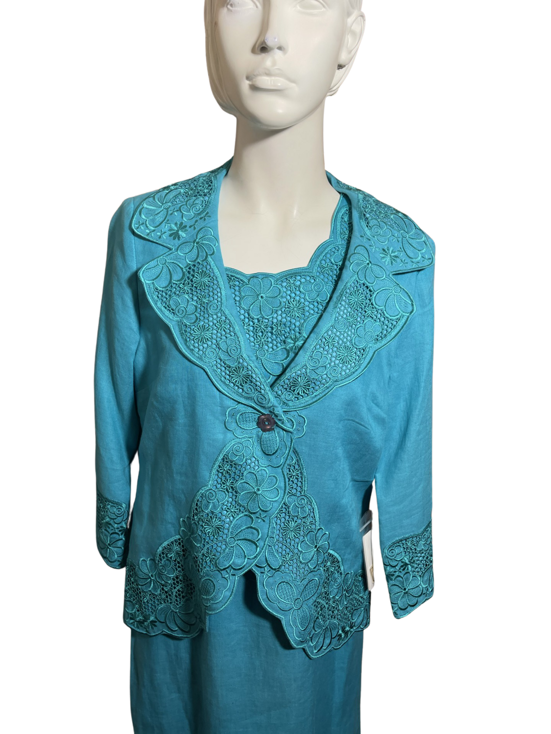 J. Song Aqua Dress with Top