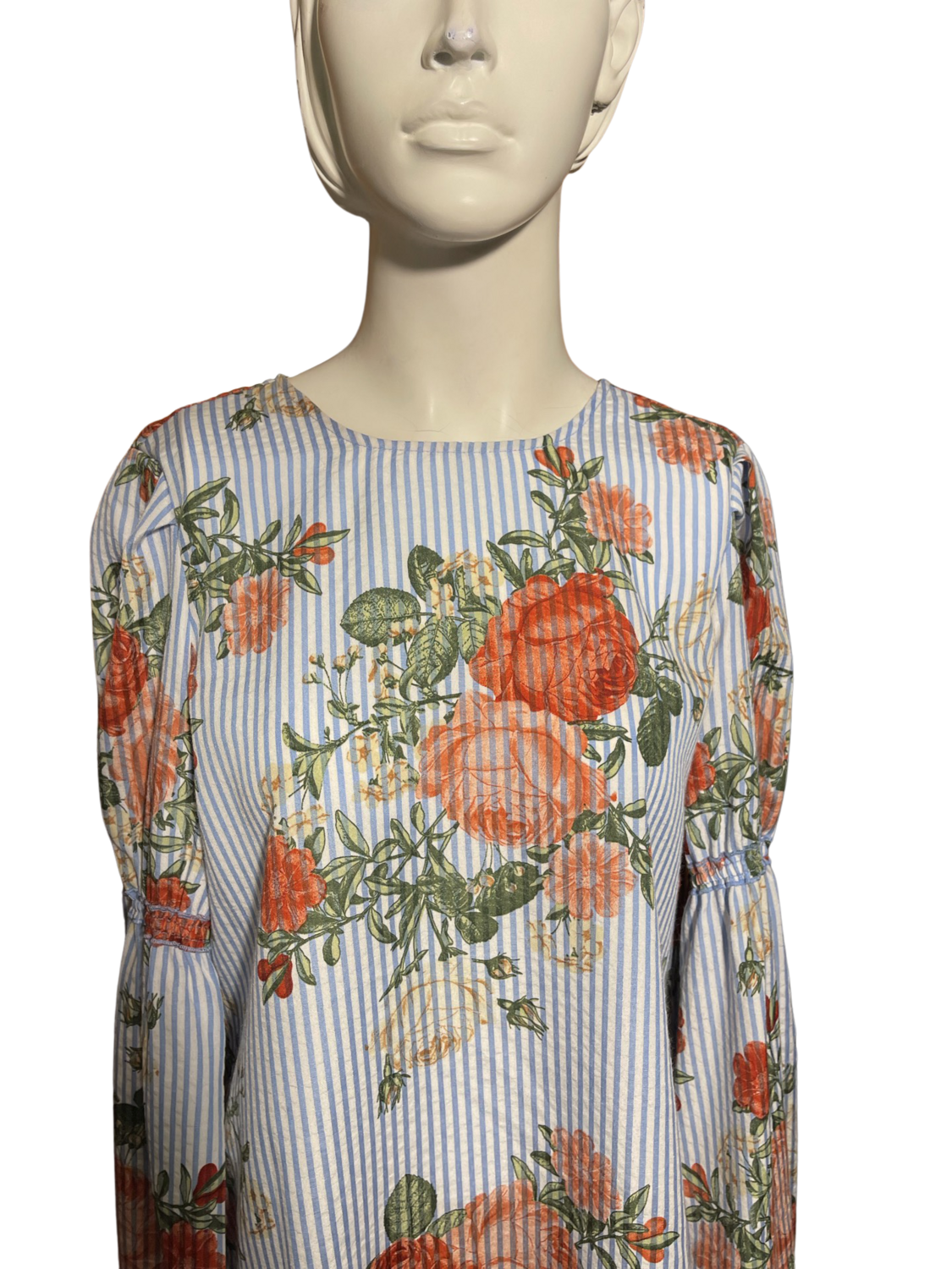 CUPIO Print Stripe Blouse