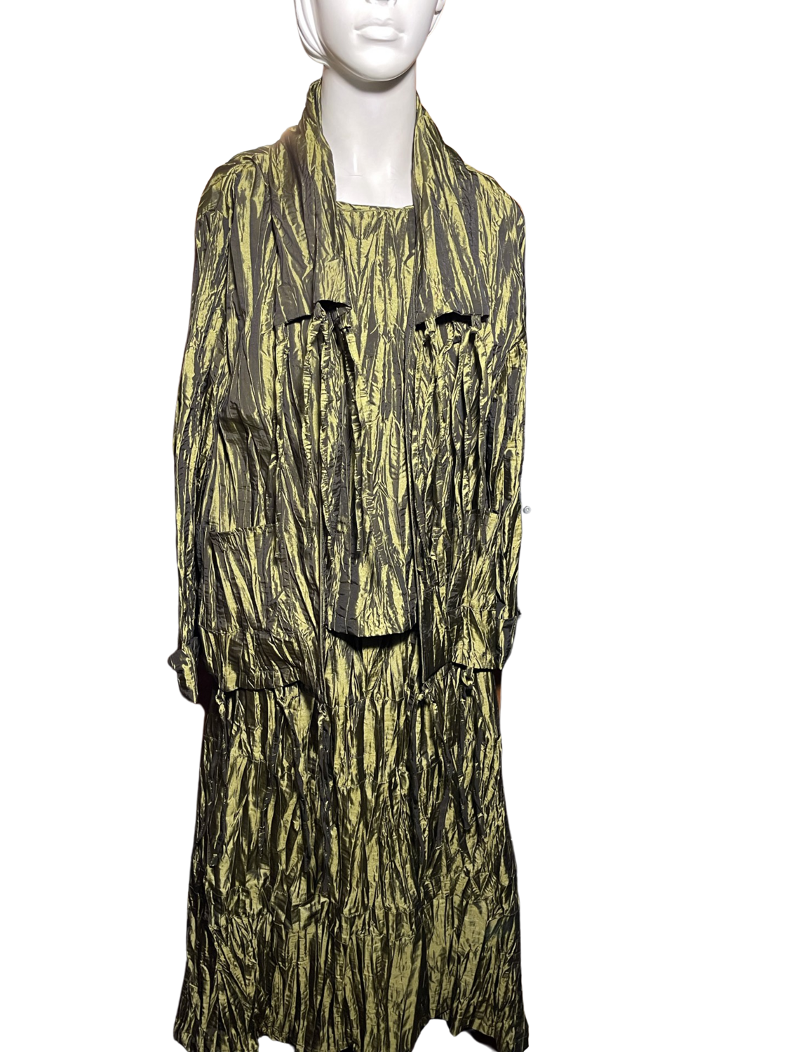 Simply Devine Women&#39;s Olive 3 Piece Suit