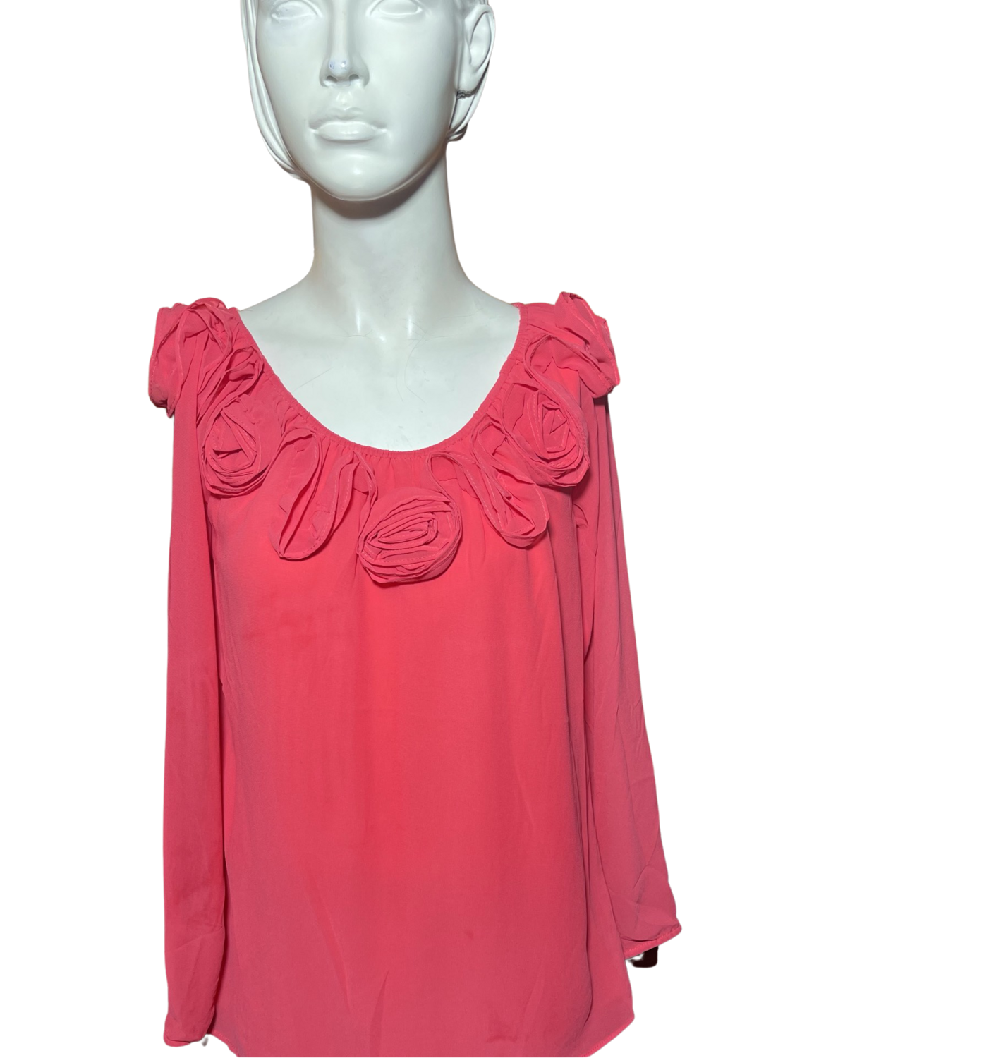 Veleno New York  Floral Neckline Blouse