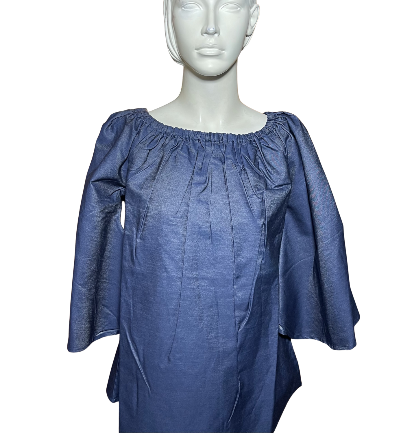 NF Denim Off the Shoulder Top