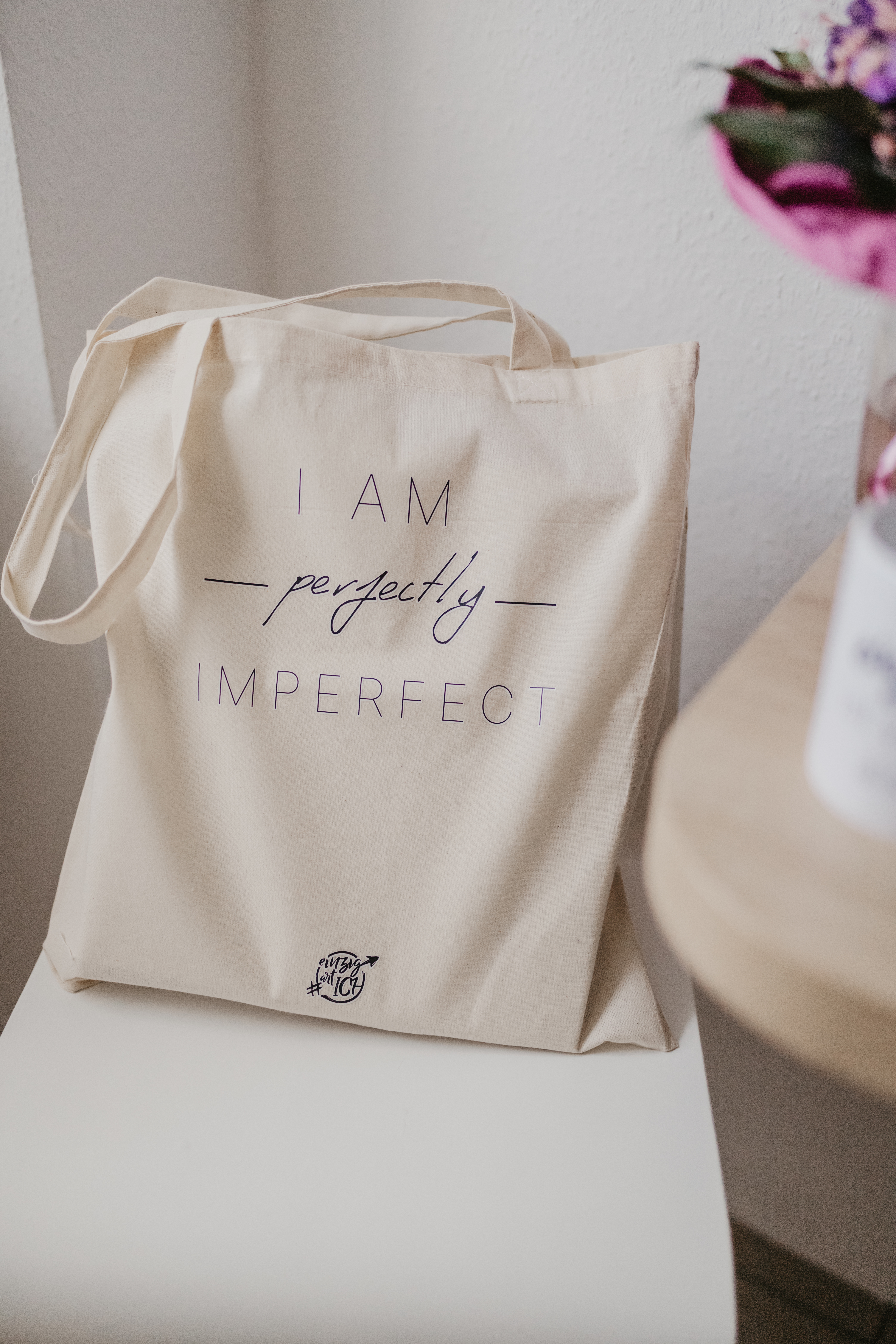 Jutebeutel "I am perfectly imperfect"