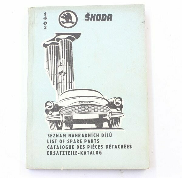 Ersatzteilkatalog Octavia, 1962, schlechter Zustand Ersatzteilkatalog Octavia, 1962, schlechter Zustand